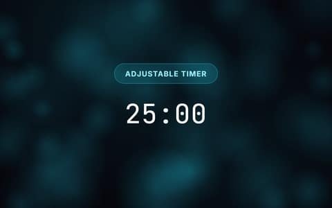 Adjustable Timer — free full-screen tool preview