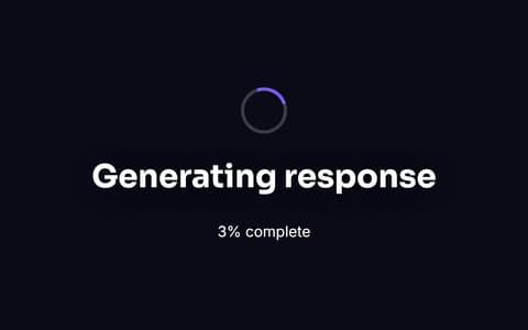 Generating Response — free full-screen tool preview