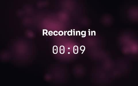 Countdown to Record — free full-screen tool preview