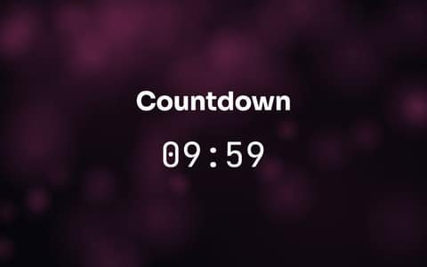 Custom Countdown — free full-screen tool preview