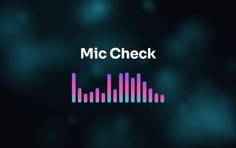 Mic Check Tone — free full-screen tool preview