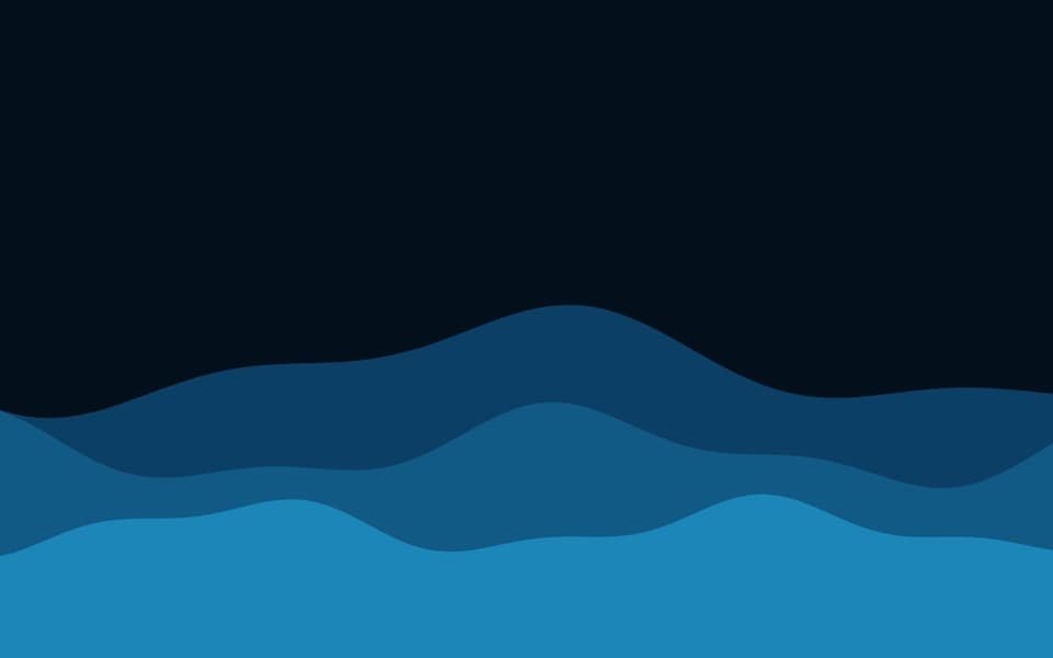 Ocean waves animation rolling gently across a fullscreen display