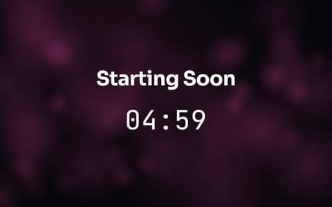 Starting Soon — free full-screen tool preview