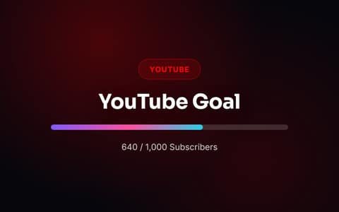 Subscriber Goal — free full-screen tool preview