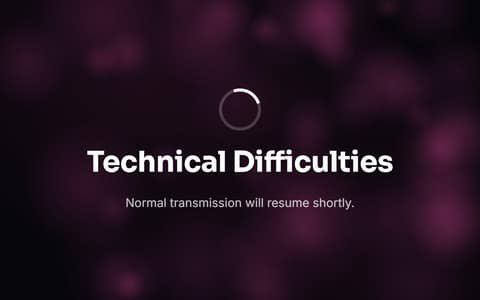 Technical Difficulties — free full-screen tool preview