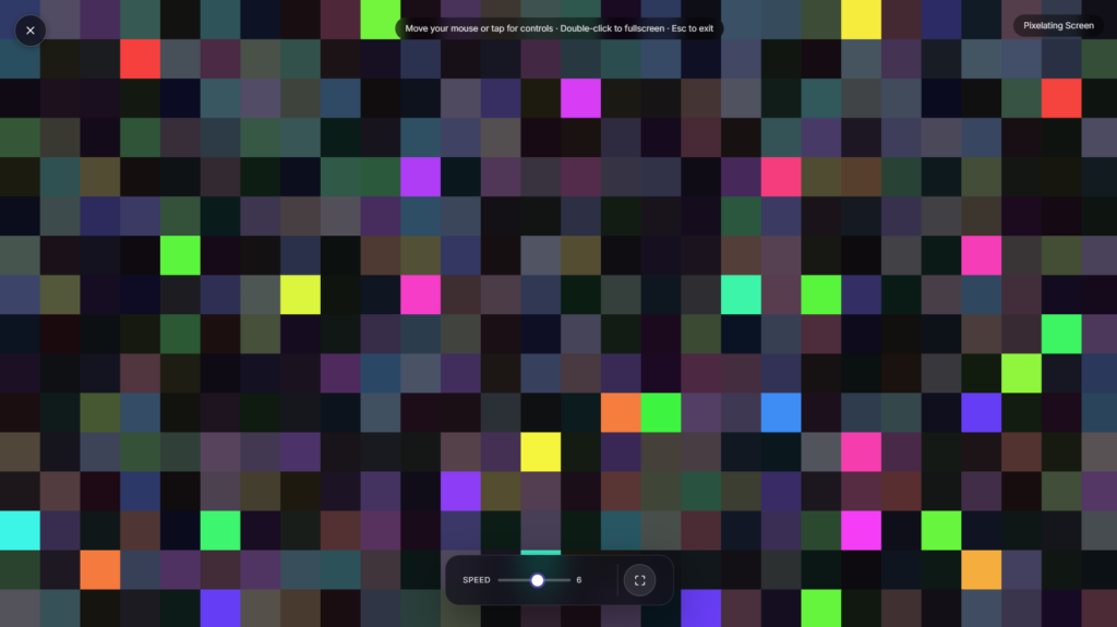 Pixel background used as a retro desktop wallpaper