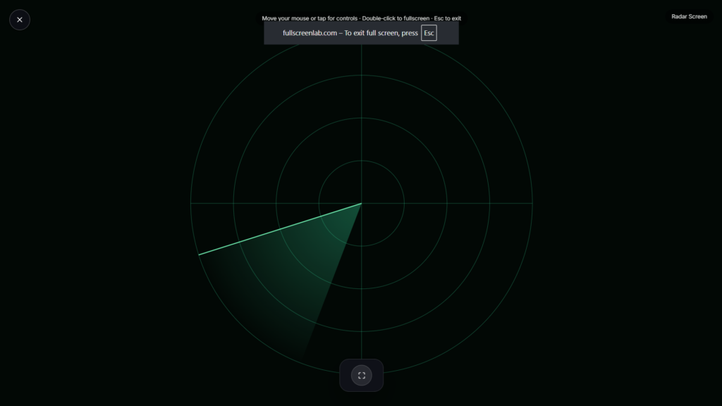 Radar screen used as a tech-themed background for a stream setup